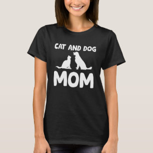 Katt och Mamma, katt, Hundar, sällskapsdjur och Hu T Shirt