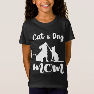 Katt och Mamma Pets Animals Puppy for Women Älskar T Shirt