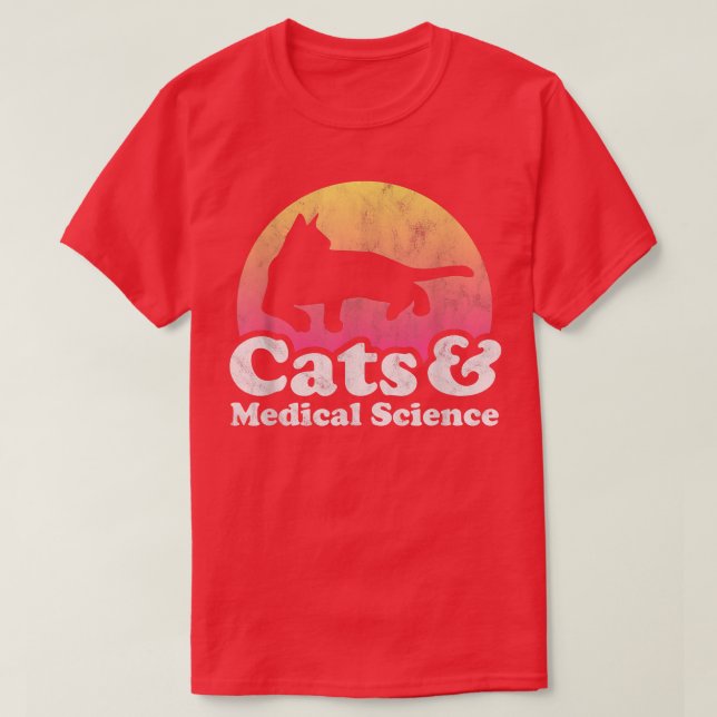 Katt- och medicinska vetenskapens Manar eller kvin T Shirt (Design framsida)