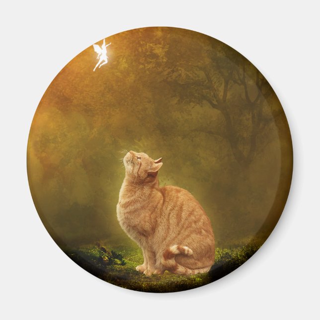Katt och mjölk magnet (Framsidan)