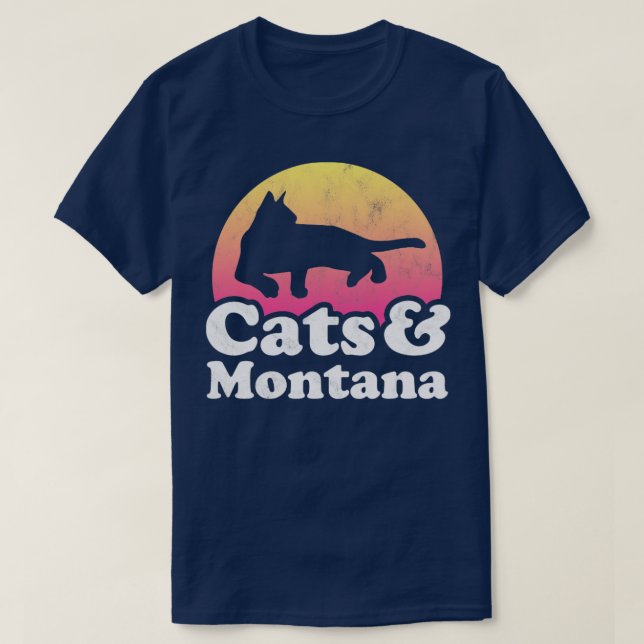 Katt och Montana Gift för manar Women Kids T Shirt (Design framsida)