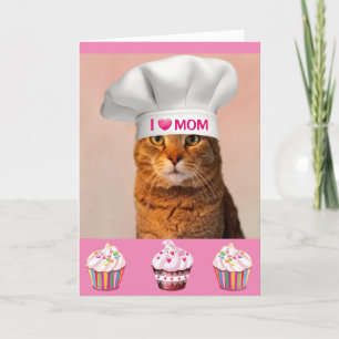 Katt och Muffins Mors dag Helgkort