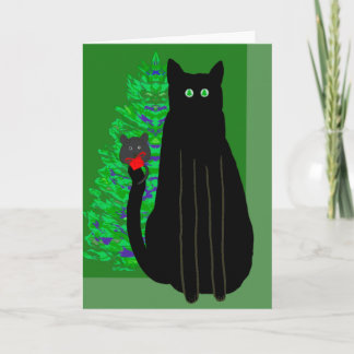 Katt och Mus Jul Helgkort