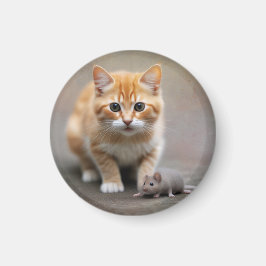 Katt och Mus Magnet