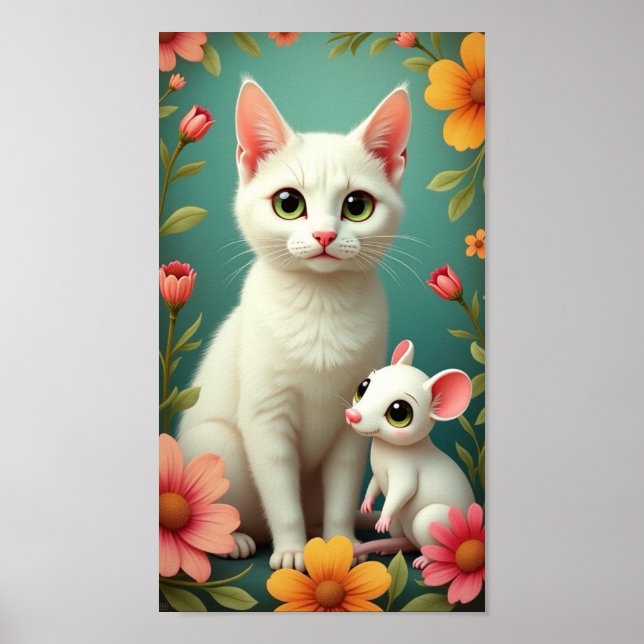 Katt och mus poster (Framsidan)