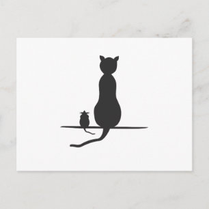 katt och mus vykort