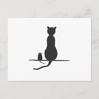 katt och mus vykort