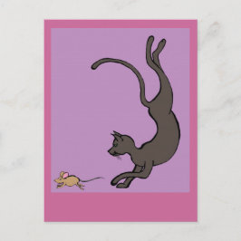 katt och mus vykort