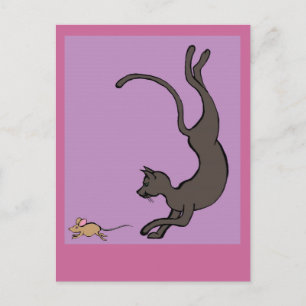 katt och mus vykort
