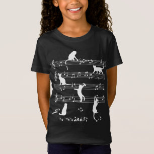 Katt- och musikgåva, kattuppspelningsmusik t shirt