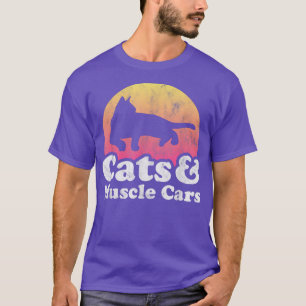 Katt och muskelvagn Manar eller Katt och muskler f T Shirt