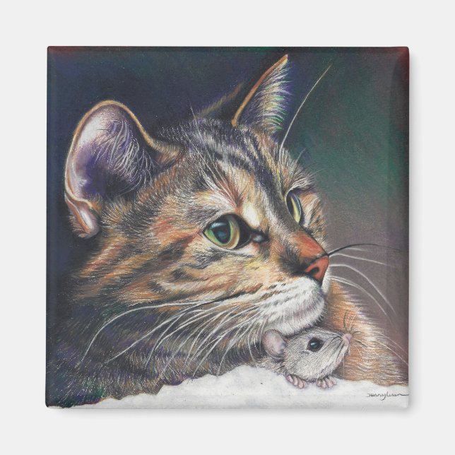 katt- och musmagnet magnet (Framsidan)