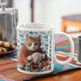 Katt- och myskstickor kaffemugg