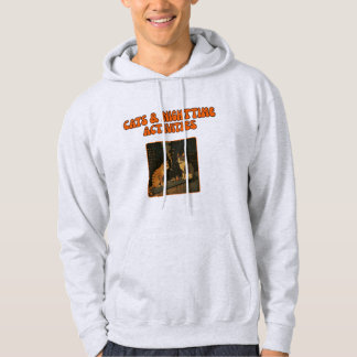 Katt- och Natt-verksamhet - Retro Funny Cat Art Hoodie