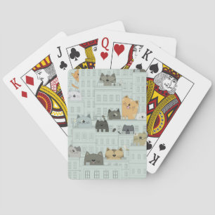 Katt- och överkätting och stad casinokort