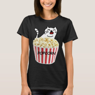 Katt och popcorn t shirt