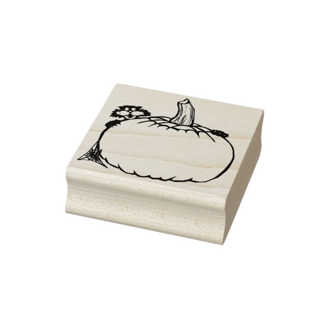 Katt- och pumpillustration konst frimärke stämpel (Stämpel)