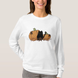 Katt- och pumpvarv t shirt