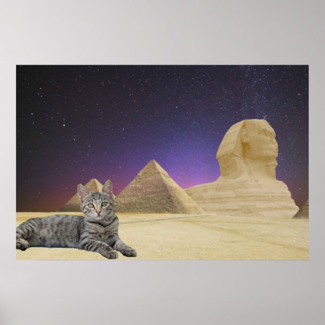 Katt och Sfinx. Poster (Framsidan)