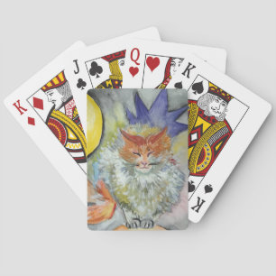 Katt och stjärna  casinokort