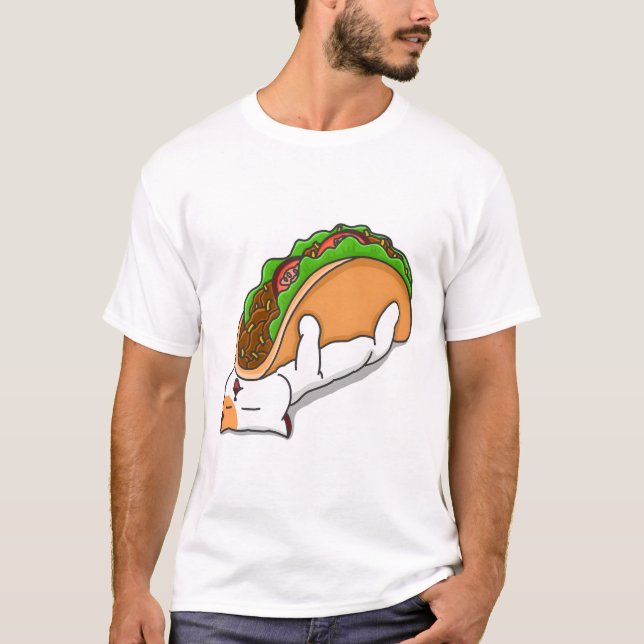 Katt och Taco T Shirt (Framsida)