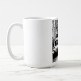 Katt och trappor kaffemugg