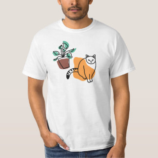 Katt och växter t shirt
