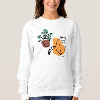 Katt och växter t shirt