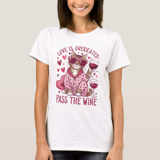 Katt och Vin Valentine T Shirt
