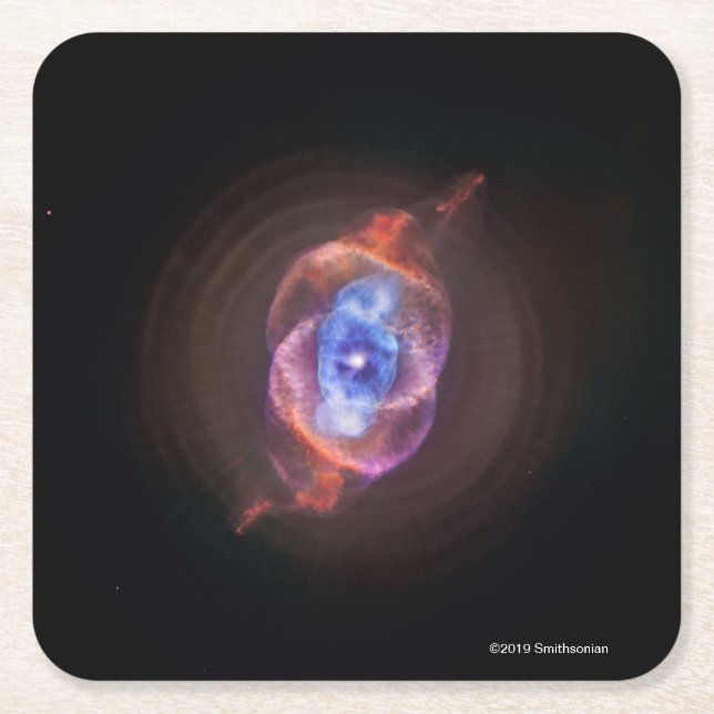 Katt öga underlägg papper kvadrat (Framsidan)