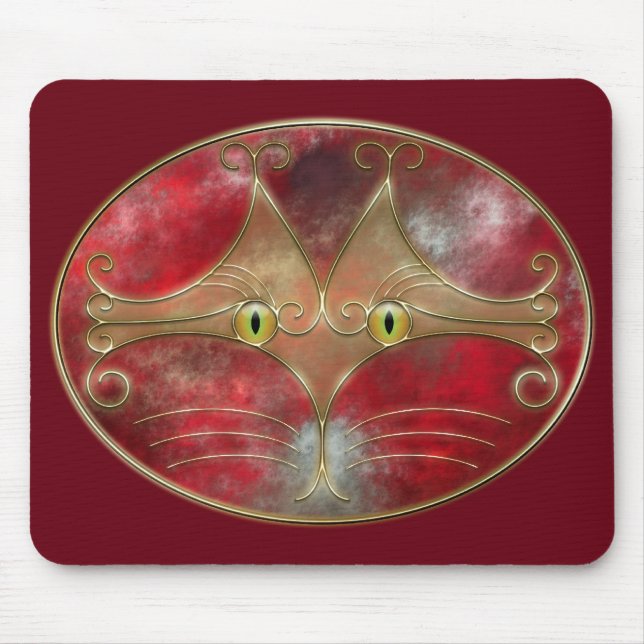 Katt-Ögon Mousepad Musmatta (Framsidan)