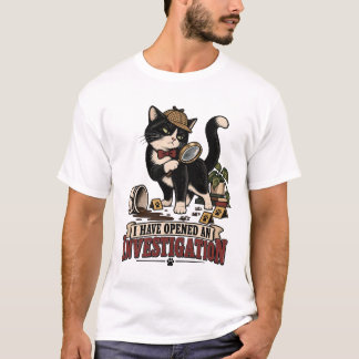 Katt öppnar hushållsutredning t shirt