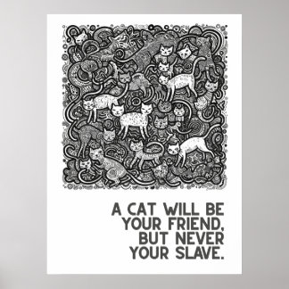 Katt - ordspråk poster