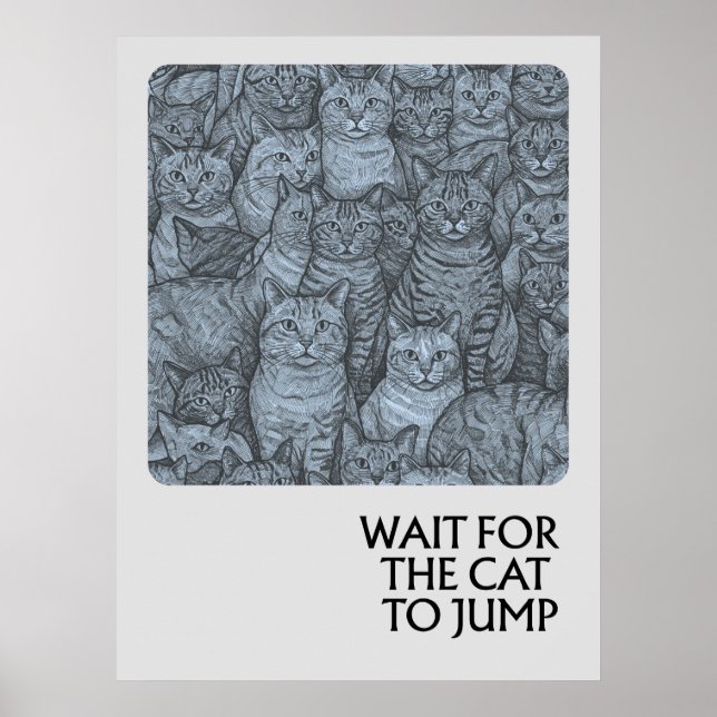 Katt - ordspråk poster (Framsidan)