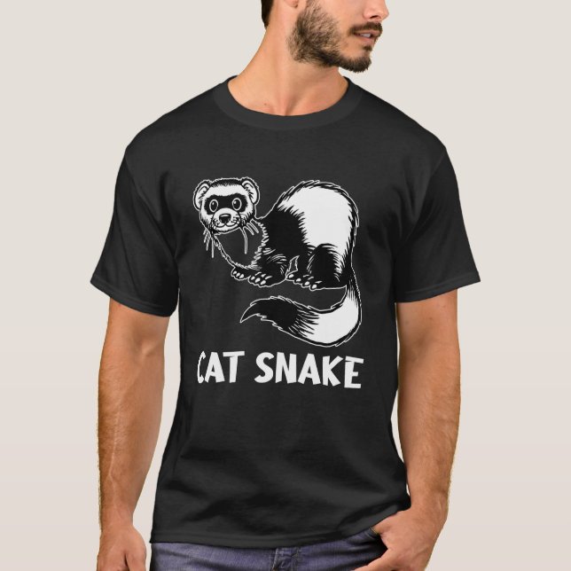 Katt Orm Djur T Shirt (Framsida)