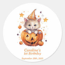 Katt överraskning i en Pumpkin: Födelsedagsfest St