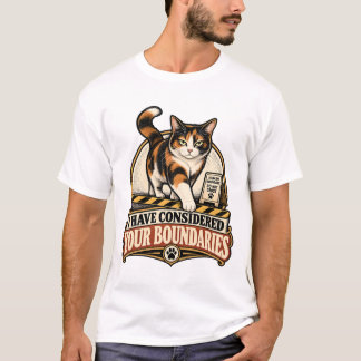 Katt överväger dina gränser t shirt