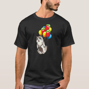 Katt på ballonger för kvinnor i Ragdoll T Shirt