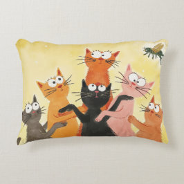 Katt på Buzz Prydnadskudde