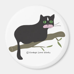 Katt på en gren magnet