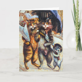 Katt på en Shopping Spree by Boulanger Helgkort