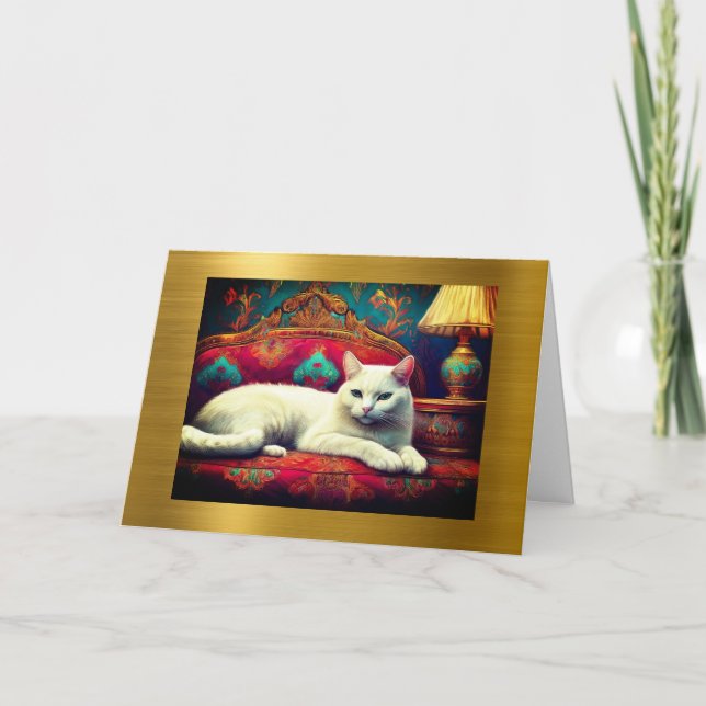 Katt på ett fack, få ett bra kort (Framsida)