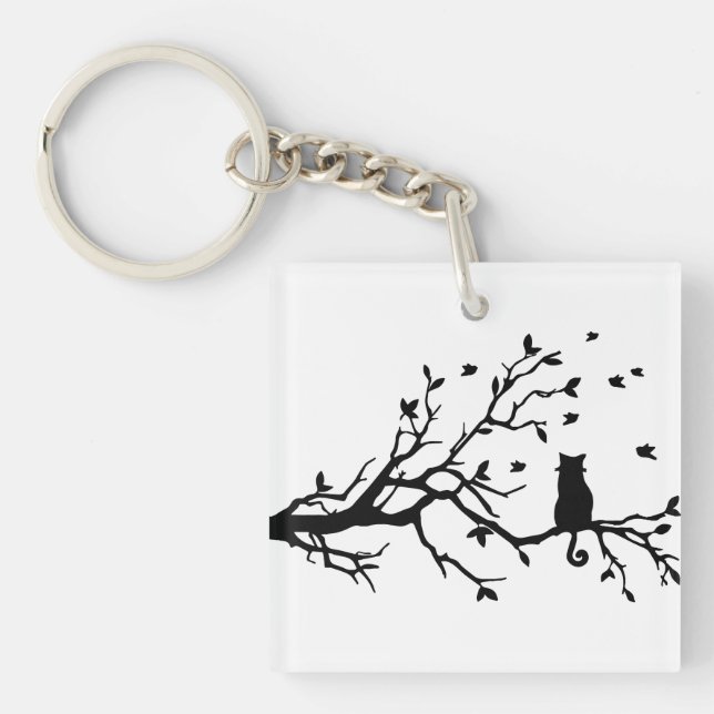 Katt på ett träd - Silhouette (Framsidan)