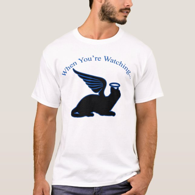 Katt på framsidan tee shirt (Framsida)