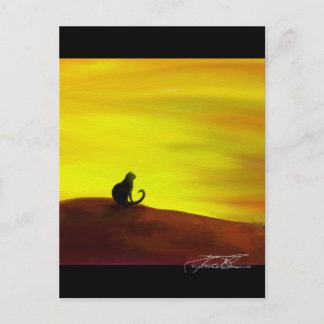 Katt på hösten - Autumneve Vykort