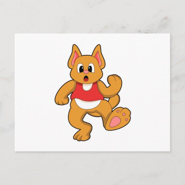 Katt på rymmen vykort (Framsida)