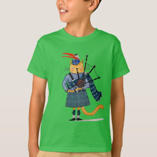 Katt på säckpipa - T-shirt