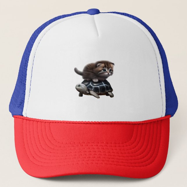 Katt på sköldpadda keps (Framsida)