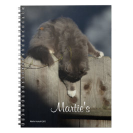 Katt på stängsel (18) anteckningsbok