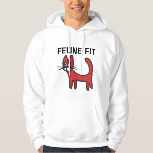 KATT PÅ TOPP KATT ÄLskare TRÄNING T-Tröjor Hoodie